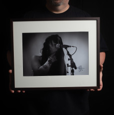 Chelsea Wolfe, Signed, A3 (ca. 16x11") black & white fine art print by whitewall.de on Hahnemühle FineArt Pearl