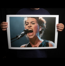 Amanda Palmer, ca. 16x23" giclee color print on Hahnemühle FineArt Pearl roll paper